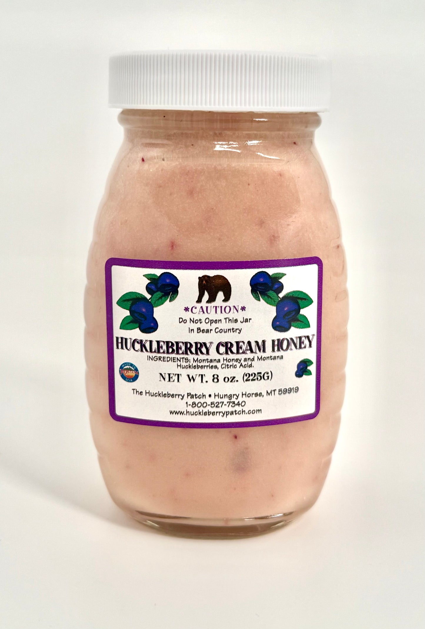 Smoother huckleberry honey with cream