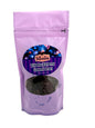 Chewy huckleberry gummy bears in bag