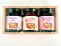 Huckleberry gift set with apple butter, rasy-huck jam, and jam