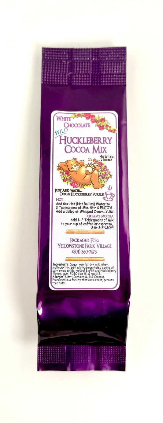 Bag of huckleberry white chocolate drink mix