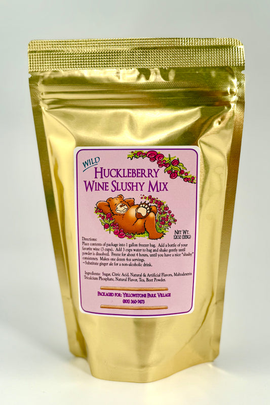 Bag of huckleberry wine slushy mix powder