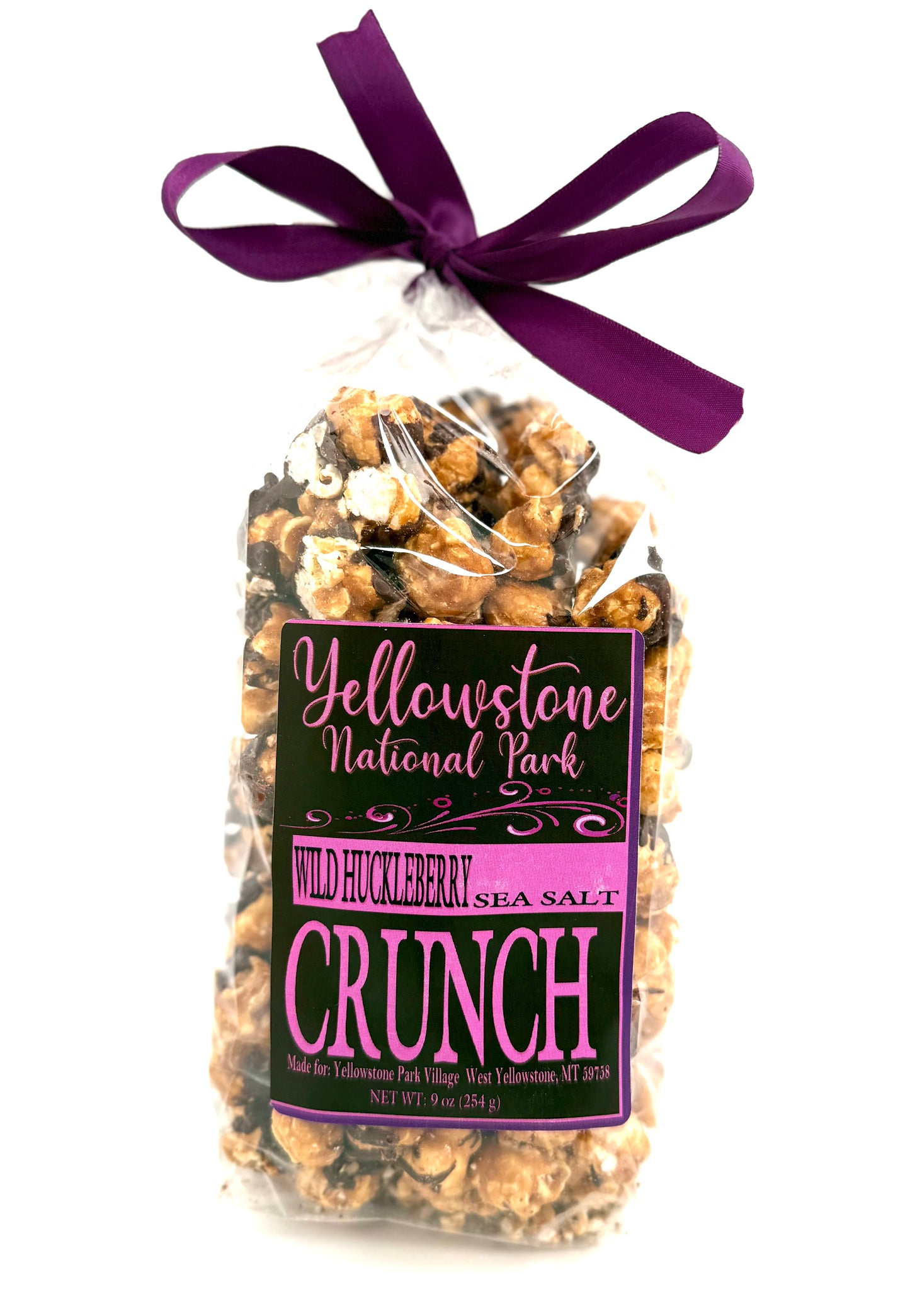 Huckleberry crunch with sea salt flavor